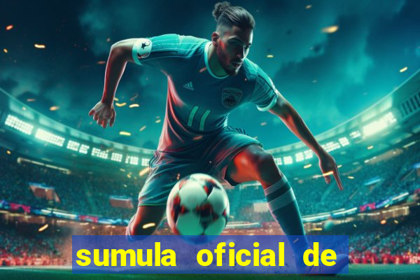 sumula oficial de futebol 7 society excel